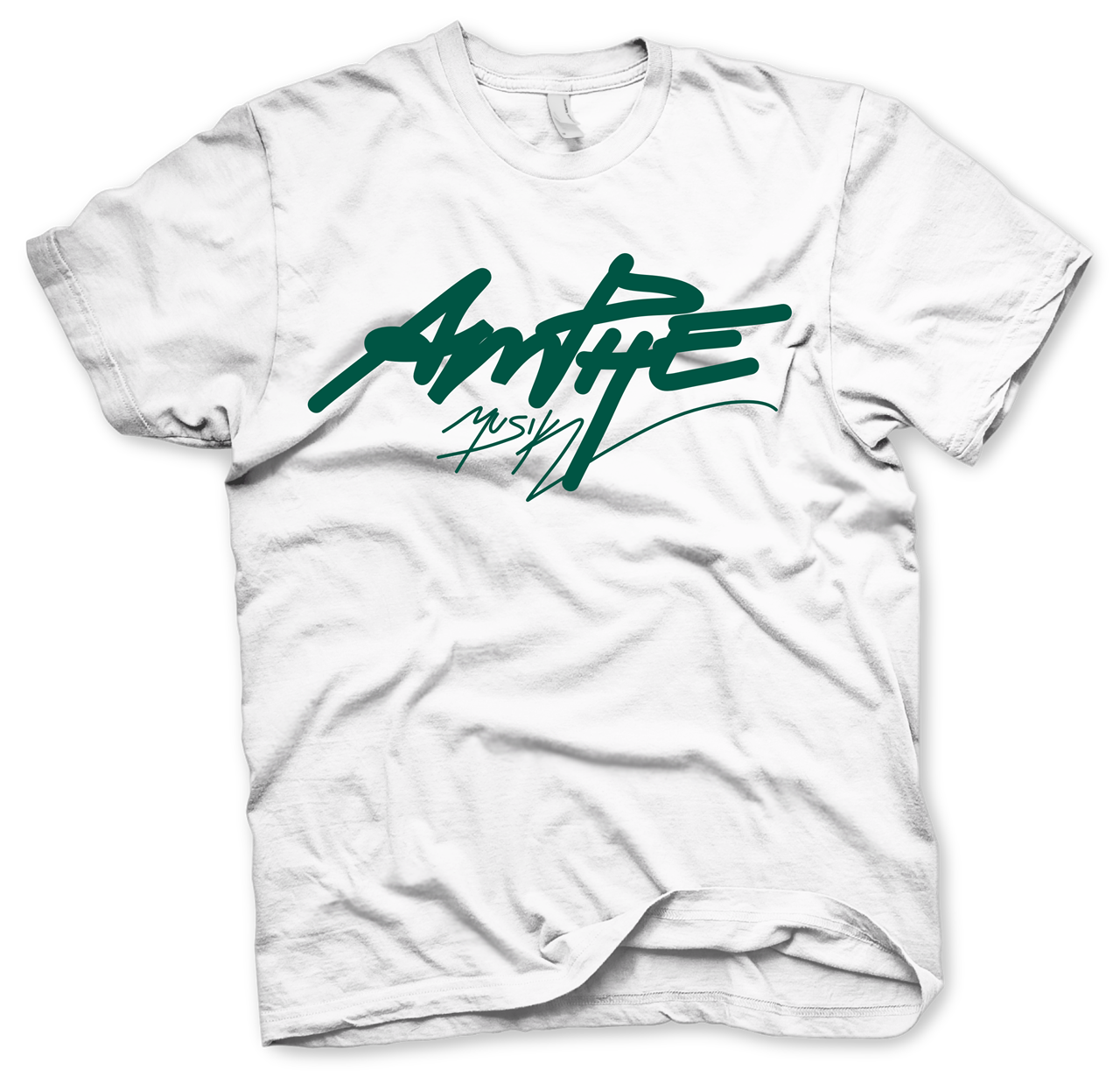 Bild von T-Shirt "Amphe Musik" (weiß)