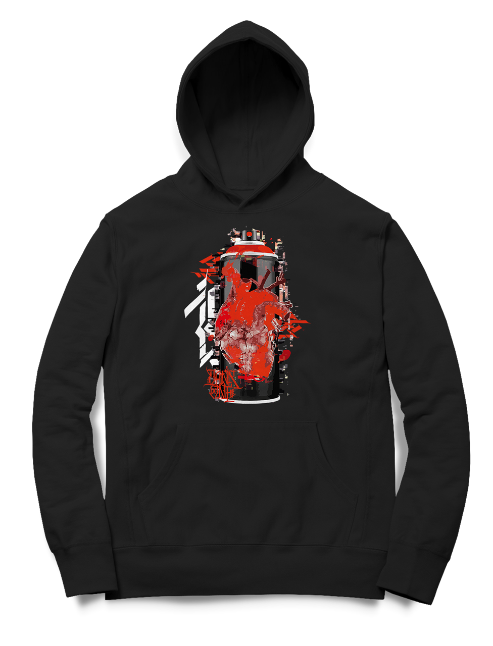 Bild von GRAFFITI CAN - HOODY (schwarz)