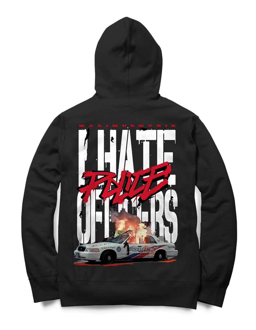 Bild von I HATE - HOODIE (schwarz)